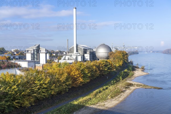 Municipal sewage treatment plant on Salierweg in the north of Bonn, directly on the Rhine, treats