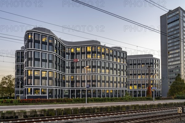 The headquarters of the logistics service provider DB Schenker AG, on Kruppstrasse, at the main