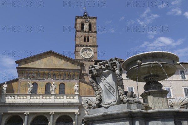 Church of Santa Maria in Piazza Santa Maria in Trastevere, Rome, Italy, Europe