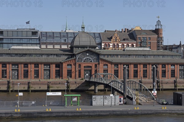 Ferry terminal, Fischmarkt, Altona, Hamburg, Germany, Europe