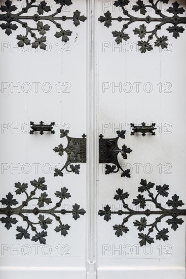 Door, Schloss Moyland, moated castle, Museum of Modern Art, Bedburg-Hau, Lower Rhine, North