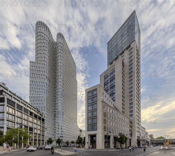 Zoofenster Berlin with the Upper West and Waldorf Astoria buildings. Berlin, Germany, Europe
