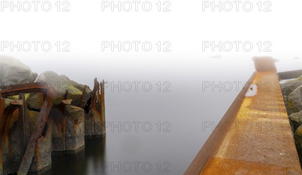 Long exposure, marina in Lohme, Rügen, Mecklenurg-Vorpommern, Germany, Europe