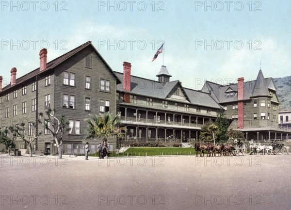 Hotel Metropole, Santa Catalina Island, California, United States of America, USA, digitally