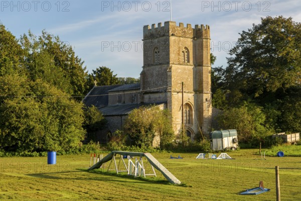 Village parish church of Saint Andrew, Ogbourne St Andrew, Wiltshire, England, UK