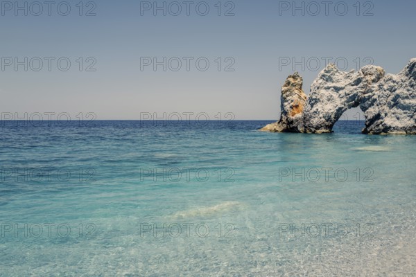 Greek island Skiathos with the beautiful beach called Lalaria, Greece, Europe