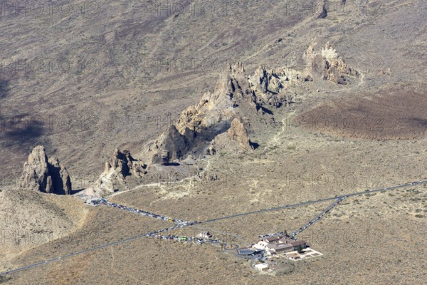 Panorama during the ascent to Alto de Guajara, 2715m, to the bizarrely shaped rock formations of