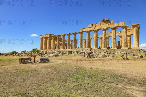 Temple of Hera or Temple E, Selinunte Archaeological Park, Selinunte, Trapani district, Sicily,