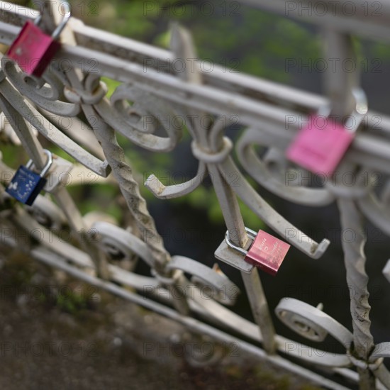 Wrought iron, fence, locks