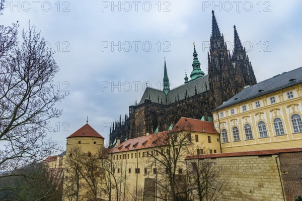 St Vitus Cathedral at Prague Castle, Old Town, history, city trip, tourism, Prague, Czech Republic,