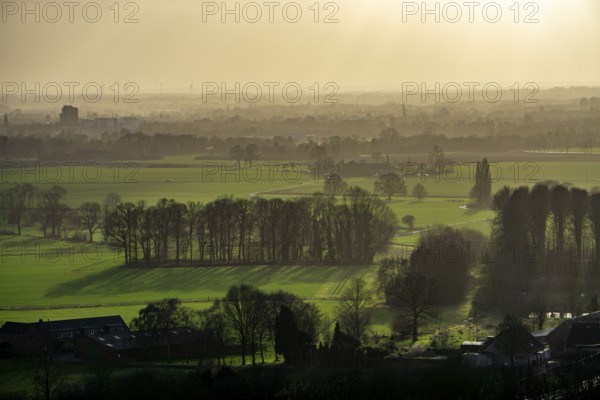 View from the Norddeutschland spoil tip in Neukirchen-Vluyn, a mining spoil tip, today a landscape