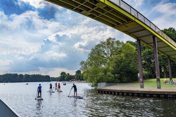 The Sechs-Seen-Platte, a local recreation area in the south of Duisburg, near the Wedau district, 6