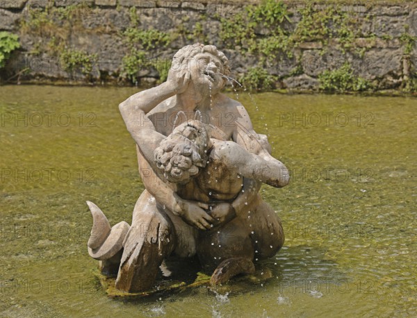 Hellbrunn Palace, pleasure palace, trick fountains, Salzburg, Austria, Europe