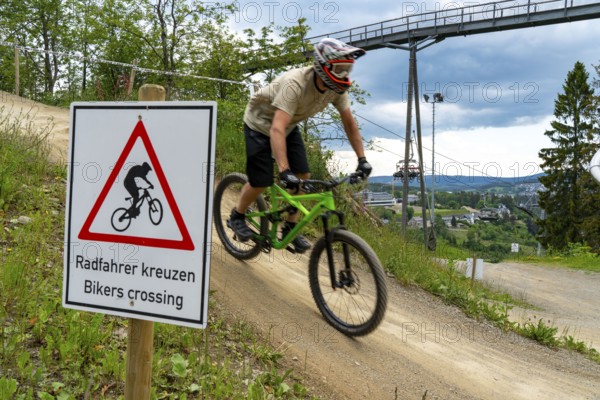 Bikepark Winterberg, on the Kappe mountain, 11 mountain bike downhill trails, in all levels of