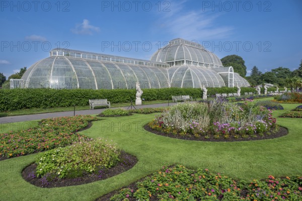 Palm House, oldest Victorian greenhouse in the world, Royal Botanic Gardens, Kew, London, England,