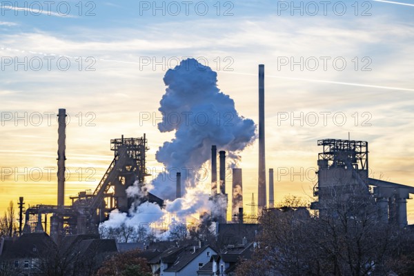 Blast furnace Schwelgern 1 and 2, ThyssenKrupp Steel plant Schwelgern in Duisburg-Marxloh belongs