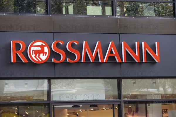 Rossmann. Logo of the drugstore company. Berlin, Germany, Europe