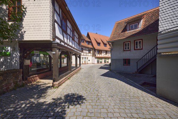 Branch of Hörgeräte Geers in Untere Pfarrgasse in the city centre of Michelstadt, Odenwald,
