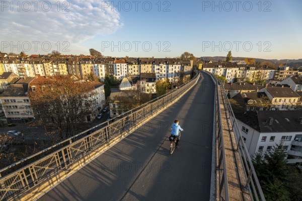 The Nordbahntrasse, a cycle path, footpath, on a former 22 km long railway line, along the