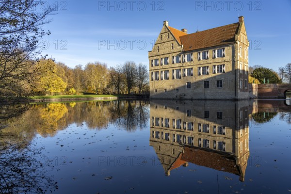 Burg Hülshoff, Havixbeck, Münsterland, North Rhine-Westphalia, Germany, Europe