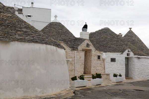 Trulli houses in Alberobello, UNESCO World Heritage Site, Apulia, Italy, Europe