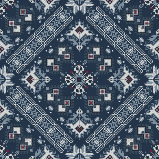 Traditional Bulgarian embroidery vector pattern