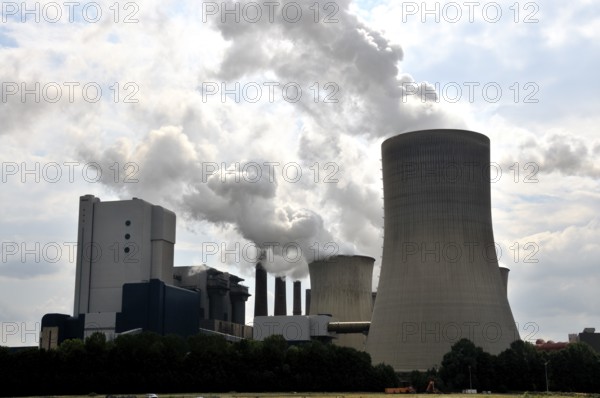 Niederaußem power plant, a base-load power plant operated by RWE PowerAG using lignite in