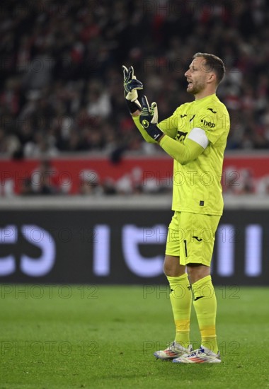 Goalkeeper Oliver Baumann TSG 1899 Hoffenheim (01) Gesture Gesture MHPArena, MHP Arena Stuttgart,