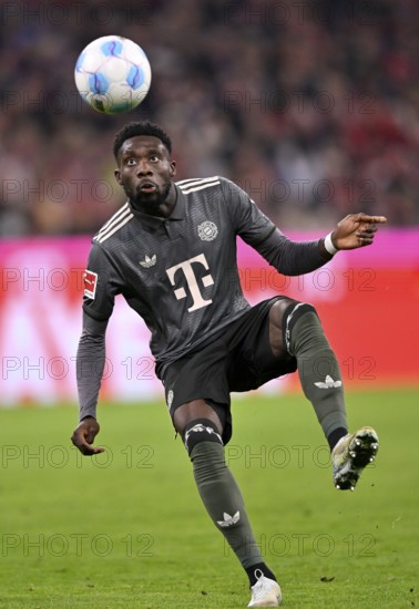 Alphonso Davies Bayern FC Munich FCB (19) Action on the ball Allianz Arena, Munich, Bavaria,