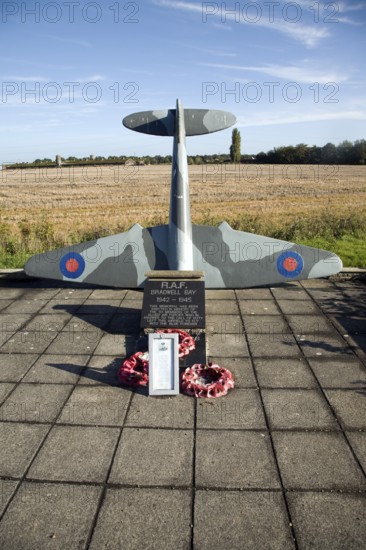 Second world war RAF memorial, Bradwell on Sea, Essex, England, UK