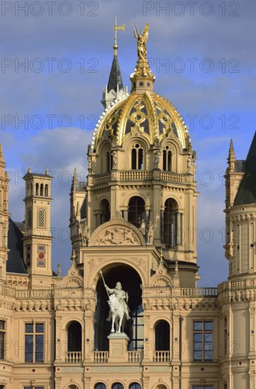 Europe, Germany, Mecklenburg-Western Pomerania, Schwerin, Schwerin Castle, built from 1845 to 1857