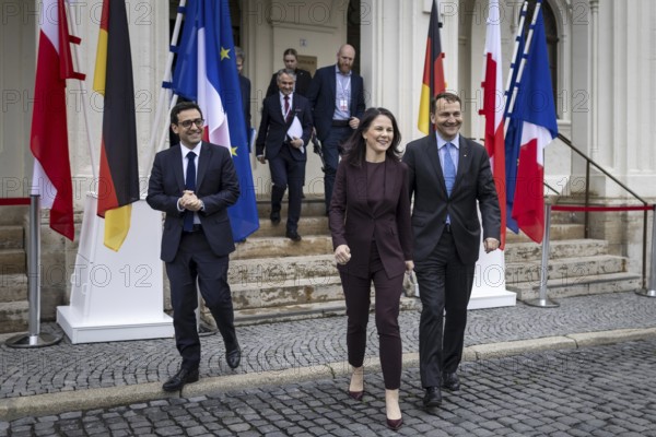 Annalena Bärbock (Alliance 90/The Greens), Federal Foreign Minister, Stephane Sejourne, Minister
