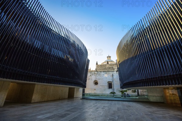 Merida, Mexico – 11 February, 2020: Patio of Strings of the concert hall of Palace of Mexican Music