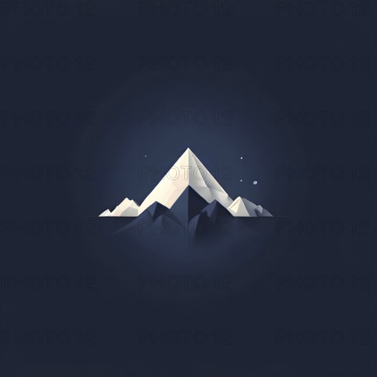 Minimalist illustration with abstract shapes interlocking to symbolize inspiration, AI generated