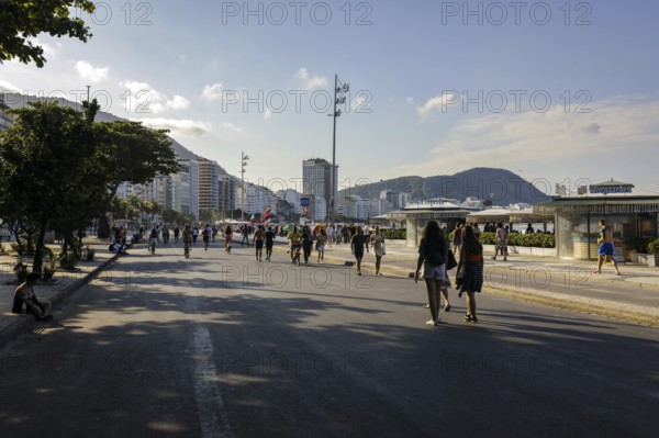 City view in Rio de Janeiro / Brazil and view of the Copacabana, 21.07.2024. Photographed on behalf