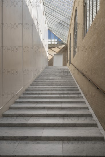 Staircase, modern extension, architect Henning Larsen, Ny Carlsberg Glyptotek or New Carlsberg