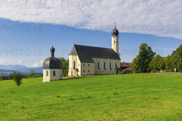 Pilgrimage church of St Marinus and Anian in Wilparting, municipality of Irschenberg, Oberland,