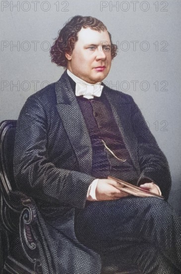 William Morley Punshon, 1824-1881, English non-conformist clergyman, Wesleyan vicar. Painted by