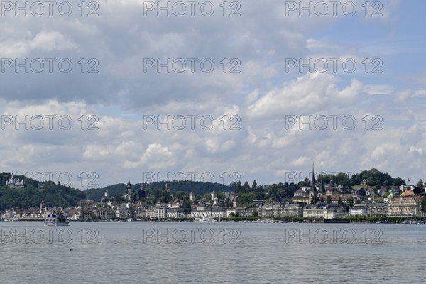 Skyline City of Lucerne Lake Lucerne, Lucerne, Switzerland, Europe