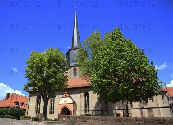 Protestant town church, Schlitz, small town in the east of the Vogelsberg district in central
