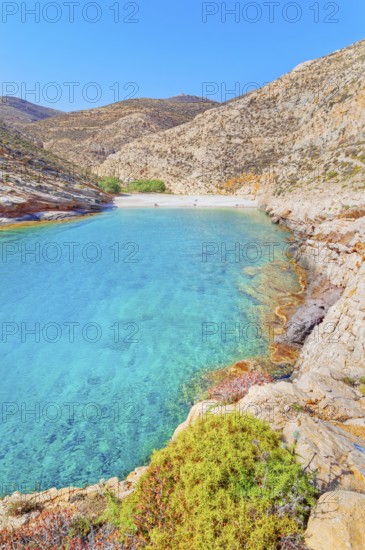 FOLEGANDROS-015 View of Livadaki bay, Folegandros Island, Cyclades Islands, Greece, Europe