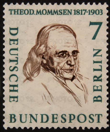 Christian Matthias Theodor Mommsen (1817-1903) a German classical scholar, historian, jurist,