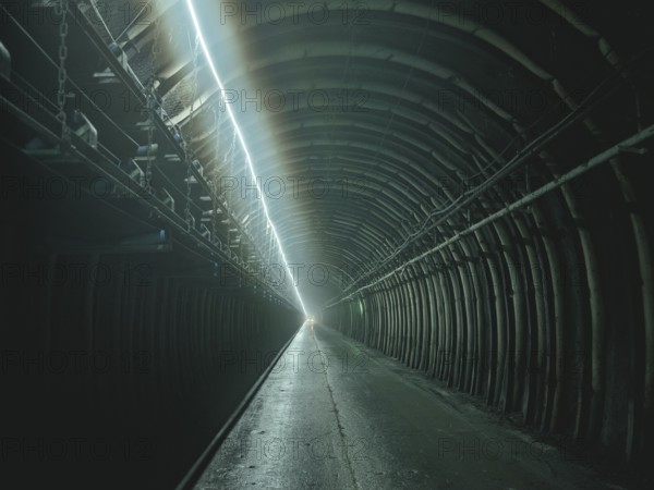 Tunnel section in construction lot H41 in the Sill Gorge, Brenner Base Tunnel, Tyrol, Austria,