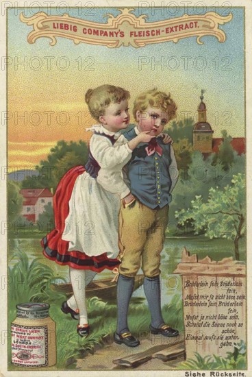 Picture series Children, Brüderlein must mir nicht mehr böse sein, Brother and sister, Liebig
