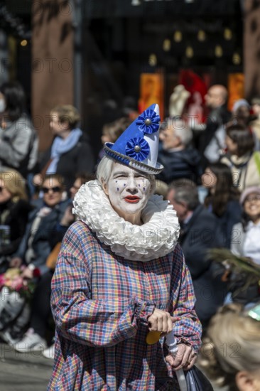 Participants dressed up as jesters from the guest canton of Schwyz, jesters' symposium of the