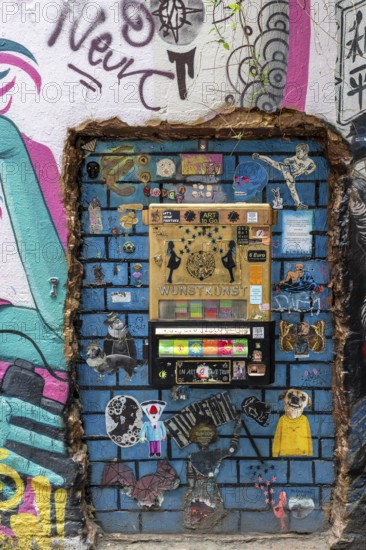 Street Art at Pasaje Arte Independiente in Berlin-Mitte, Germany, Europe