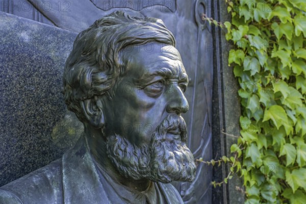 Grave of Wilhelm Liebknecht, Socialist Memorial, Friedrichsfelde Central Cemetery, Gudrunstrasse,