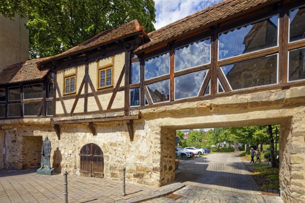Old city wall, Schaitbergerstraße 14, Ansbach, Middle Franconia, Franconia, Bavaria, Germany,