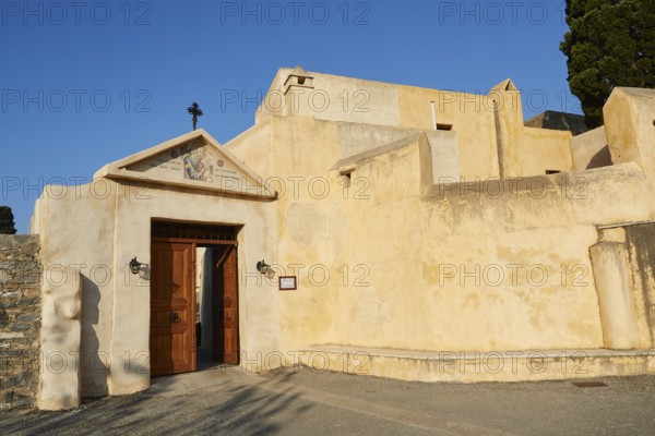 Main Gate, Preveli, Orthodox Monastery, South Coast, Rethimnon Province, Crete, Greece, Europe