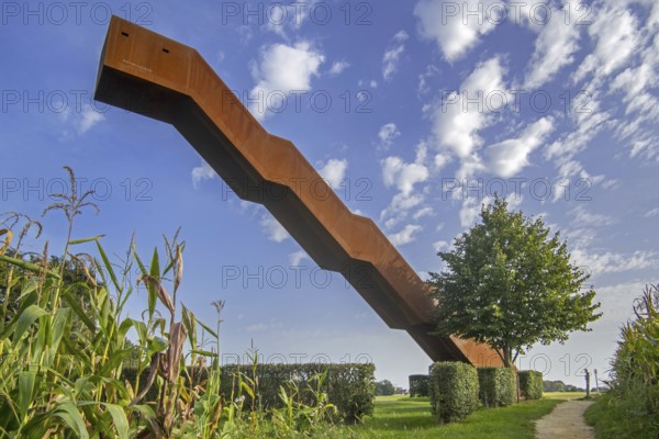 Vlooyberg Tower, Vlooybergtoren, stairway to heaven, corten steel stairs and observation tower near